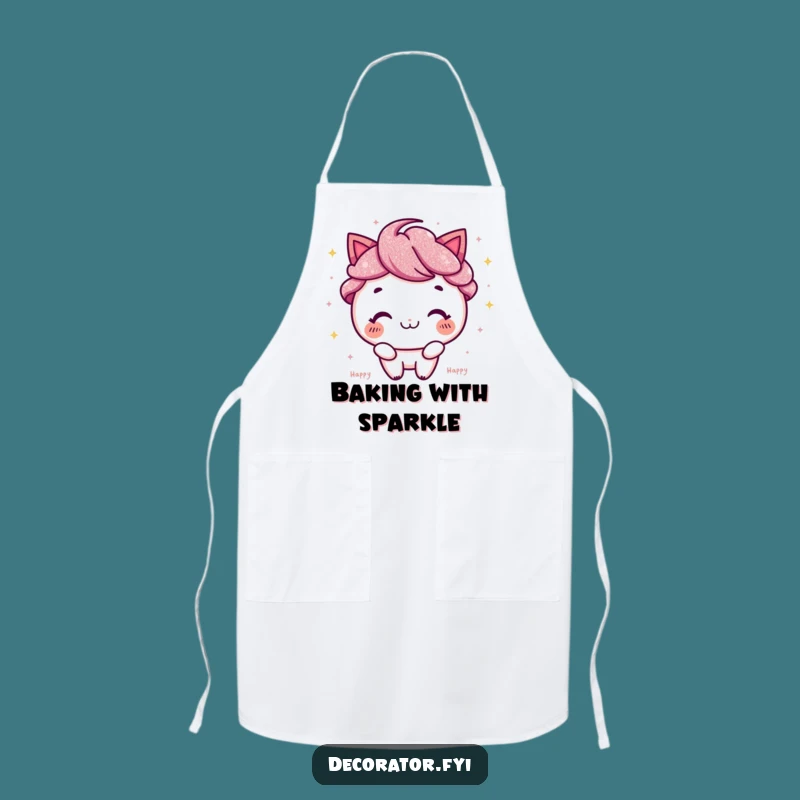 Funny Apron: Happy Glitter Sprinkler, Perfect for a Joyful & Hilarious Cook