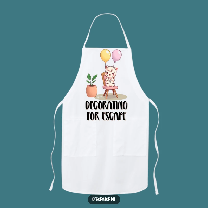 Funny Mischief Maker Balloon Chair Apron: Cook Up Some Laughs in Style!