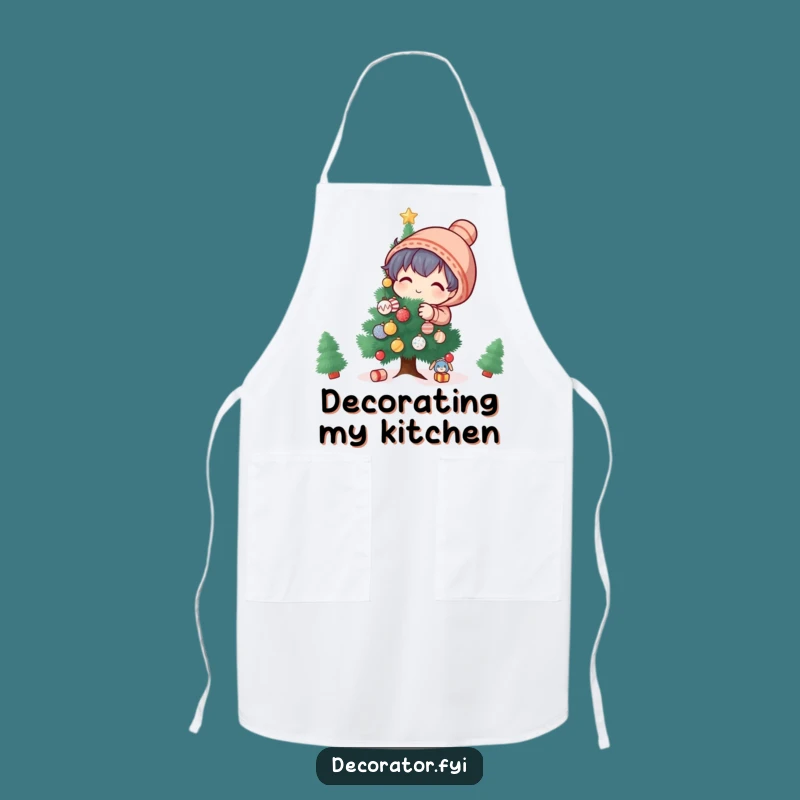 Funny Holiday Baker Apron: Keep Clean with Festive Humor While Decorating Treats