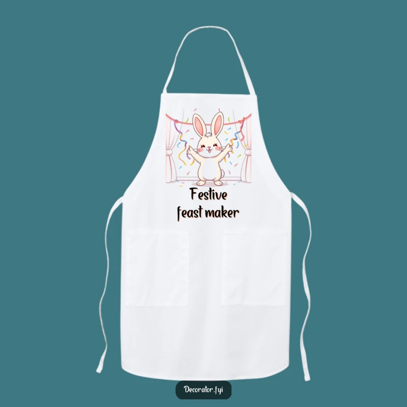 Funny Bunny Party Decorator Apron: Cook Up Some Cheer!