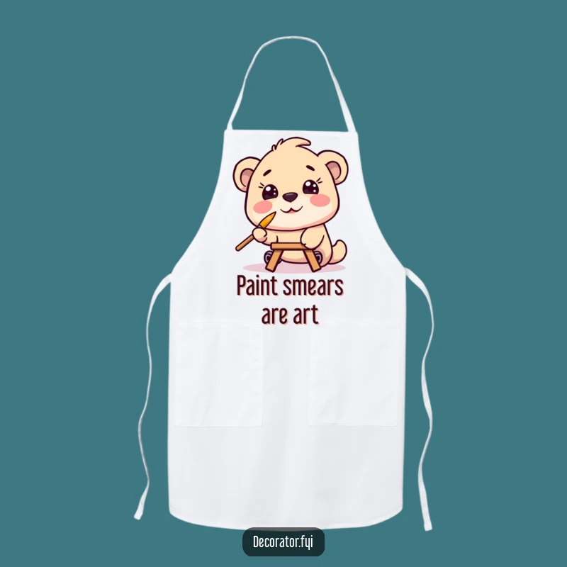 Funny Chef Apron: Painter Character's Artistic Mess, A Hilarious Cooking Gift
