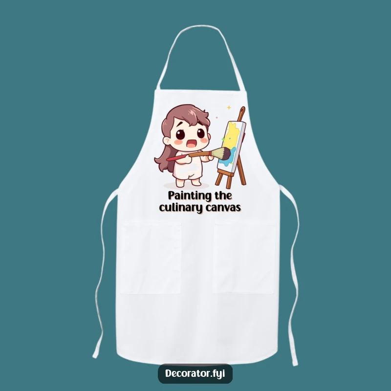 Funny Surprised Chef Apron: Protect Your Clothes with Artistic Humor While Cooking