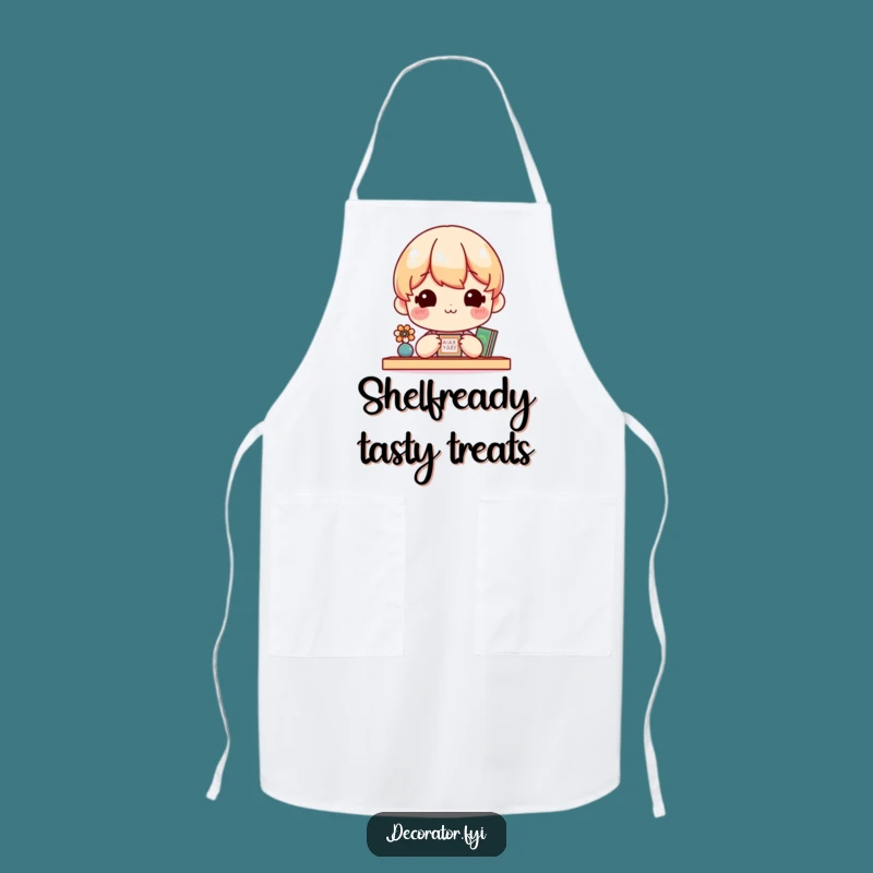 Funny Home Chef Apron: Cheerful Shelf Admirer - Humorous Gift for Stylish Cooks!
