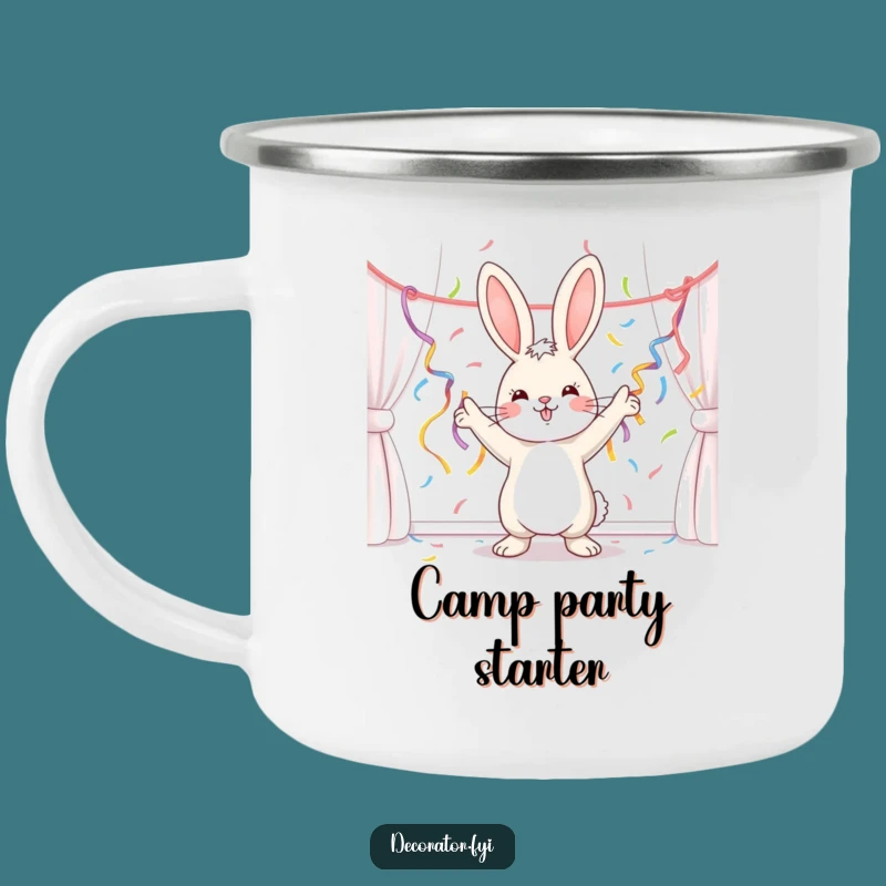 Funny Bunny Party Decorator Camping Mug: Fuel Your Festivities!