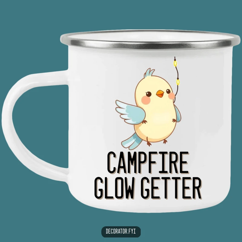 Funny Bird Camping Mug: Sip Your Warm Drinks with Festive Cheer, Ideal Funny Outdoor Gift
