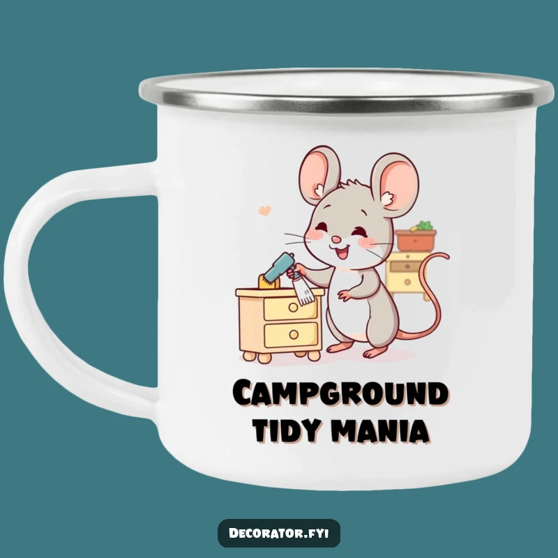 Funny Mouse's Trail Tidiness Mug: Durable Fun for Adventures