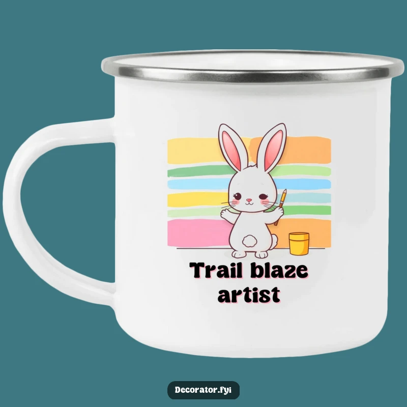 Funny Rabbit Campfire Mug: Perfect Hilarious Gift for Outdoor Artists!