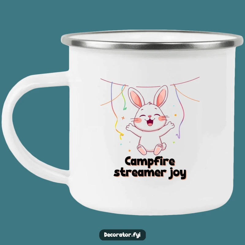 Funny Rabbit Party Camping Mug - Festive Adventures & Hilarious Gift
