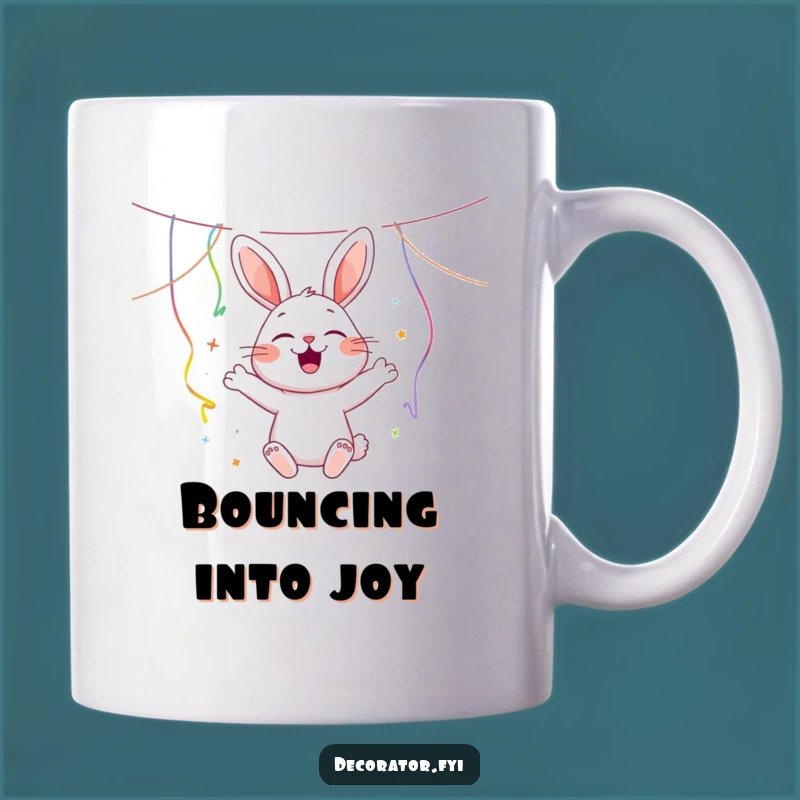 Funny Rabbit Party Mug - Cheerful Celebration Gift for Joyful Bunnies