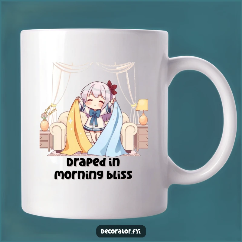 Funny Fabric Drape Mug: Add Whimsical Decor Humor to Your Coffee Break