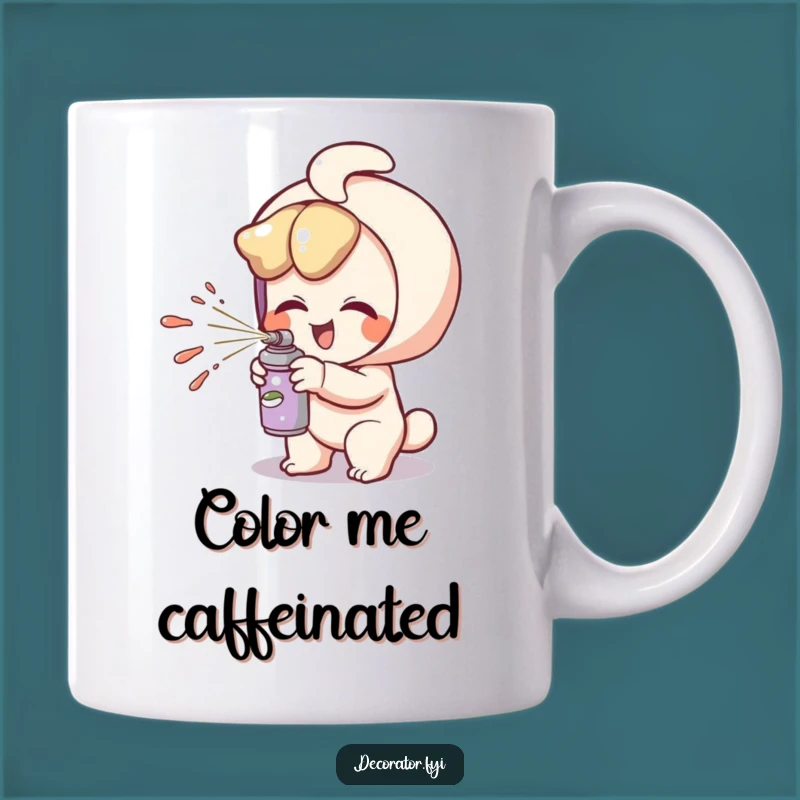 Funny Artist Mug: Hilarious Paint Spritz Gift for Creative and Playful Souls!
