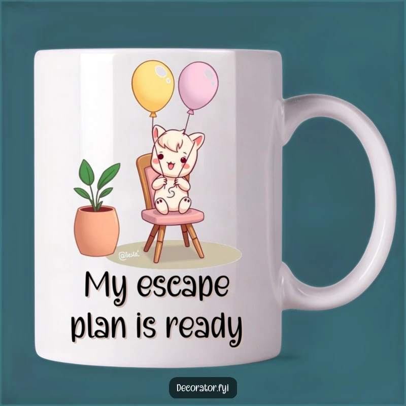 Funny Mischief Maker Balloon Chair Mug: The Perfect Funny Gift for Pranksters!