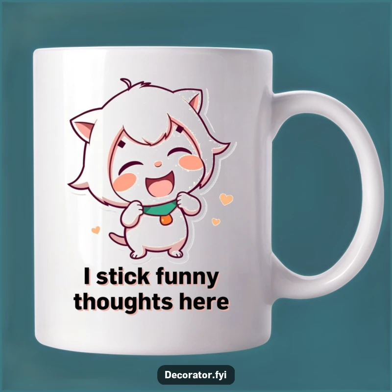 Funny Mischief Maker Mug: Giggling Sticker Artist - A Hilarious Gift for Pranksters!