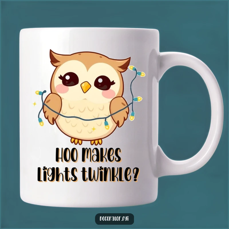Funny Giggling Owl Twinkling Lights Mug: A Hilarious Gift for Owl Lovers