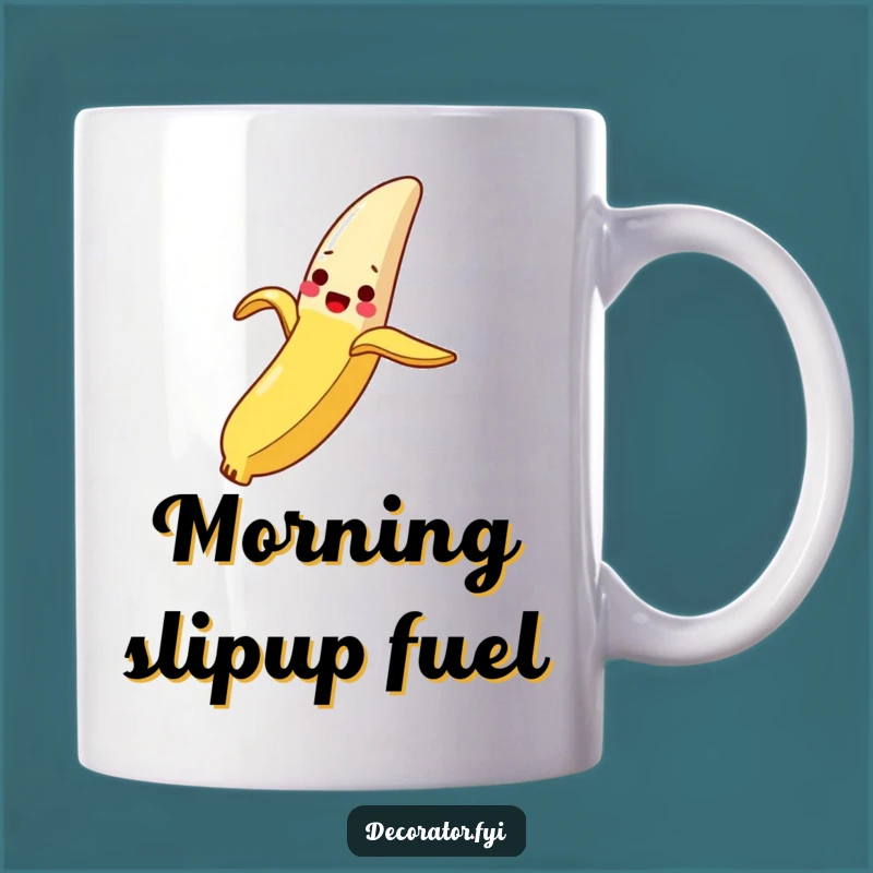 Funny Banana Peel Breadstick Mug: Slippery Slips Make for Hilarious Mornings