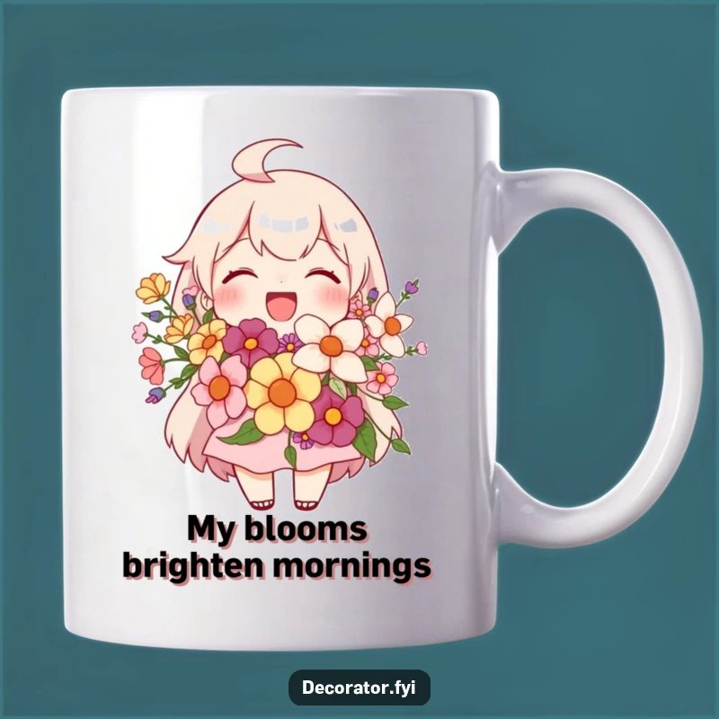 Funny Bloom Boss Floral Arrangement Mug: A Cheerful Funny Gift for Flower Lovers!