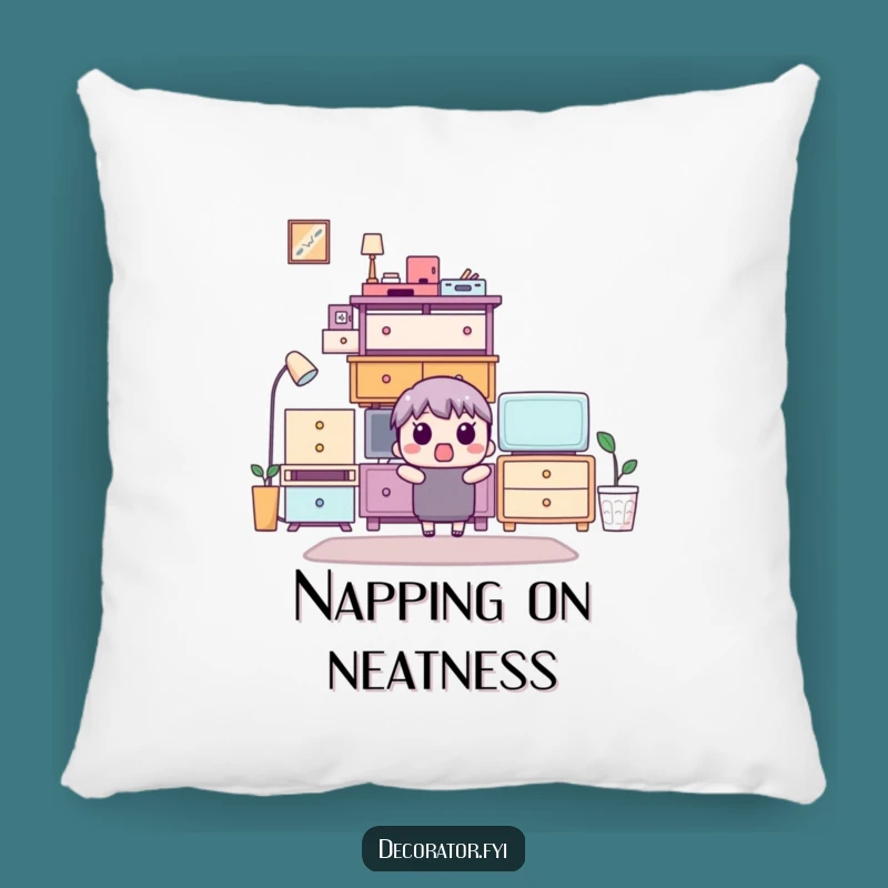 Funny Furniture Stack Pillow: Cozy and Hilarious Decor for Neat Homes!