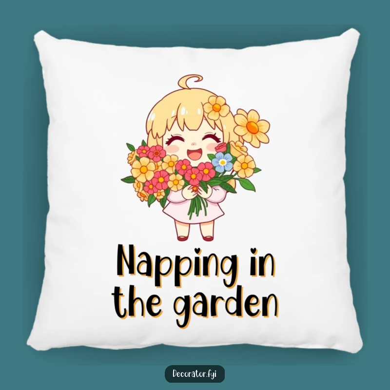 Funny Floral Comfort Pillow: Add Cozy Charm and Cheerful Humor to Your Space