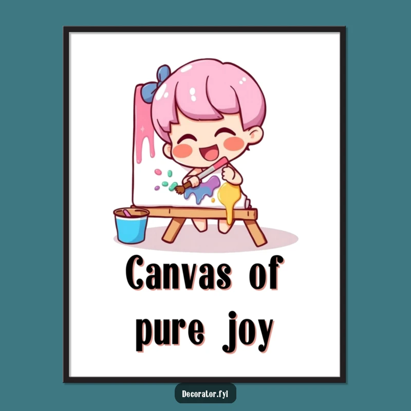 Funny Artist Digital Art: Giggling Painter's Joyful Creations for Your Walls!