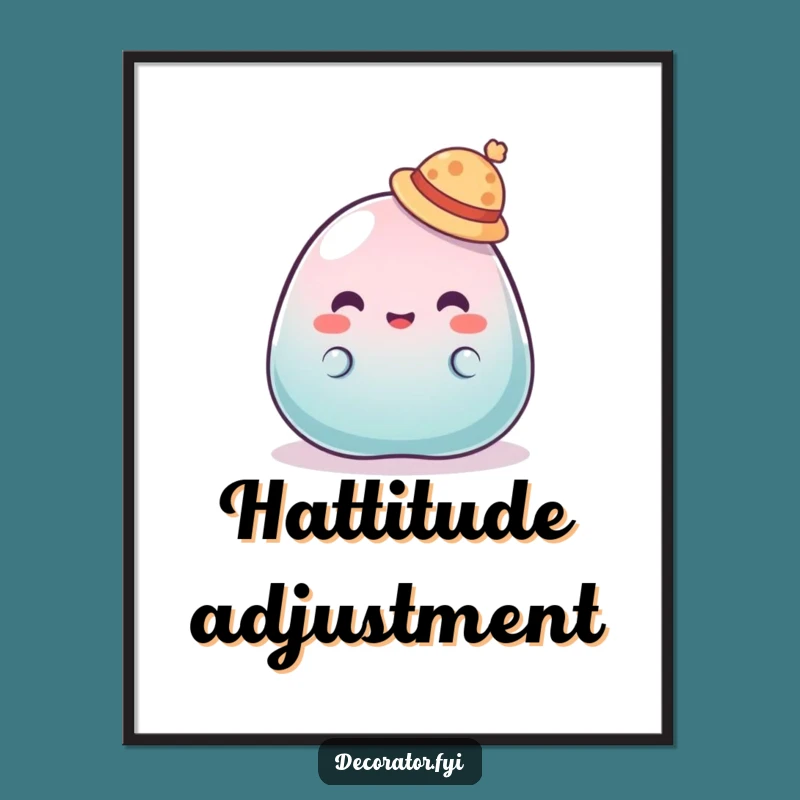 Funny Jelly Hat Digital Print: Silly Art, Instant Humorous Gift