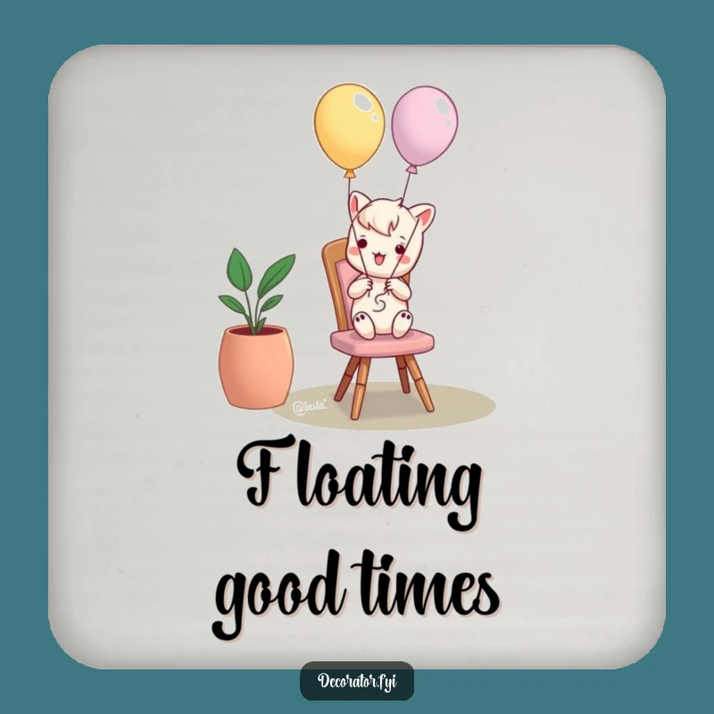 Funny Mischief Maker Balloon Chair Coasters: Protect Surfaces with Humor!