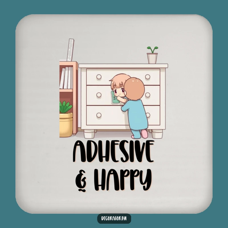 Funny Drink Coaster: Character's Decorating Touch, A Small Funny Gift