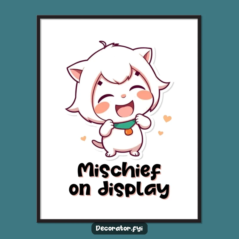 Funny Sticker Artist Poster: Giggling Character - Hilarious Wall Art, Perfect Humorous Gift!