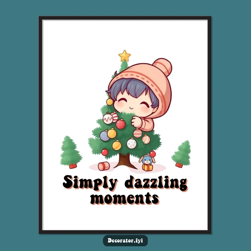 Funny Holiday Decor Poster: Bring Playful Charm and Festive Humor to Your Walls