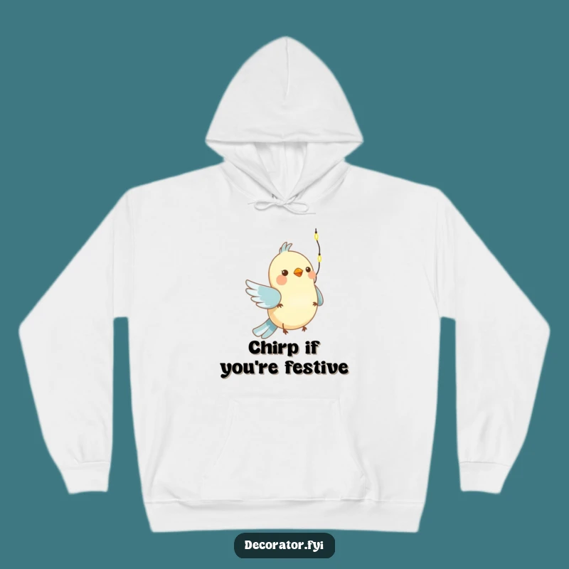 Cozy Funny Bird Lights Hoodie: Stay Warm and Merry, This Holiday Season's Perfect Funny Gift