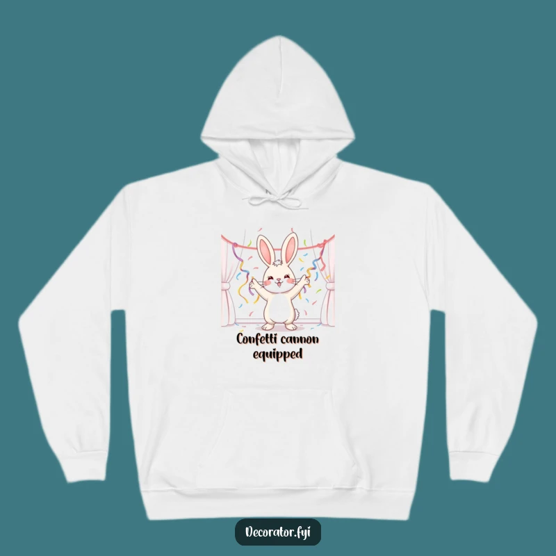Funny Bunny Party Planner Hoodie: Cozy Up for Festive Fun!