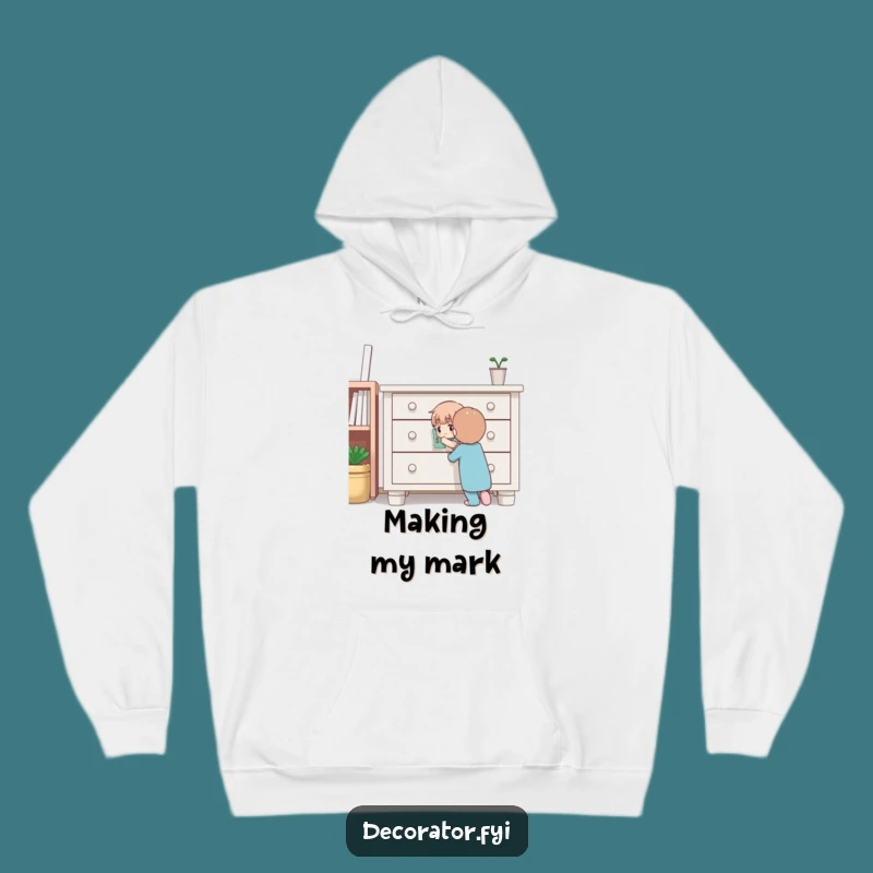 Funny DIY Hoodie: Focused Character Decorating, The Perfect Cozy Funny Gift