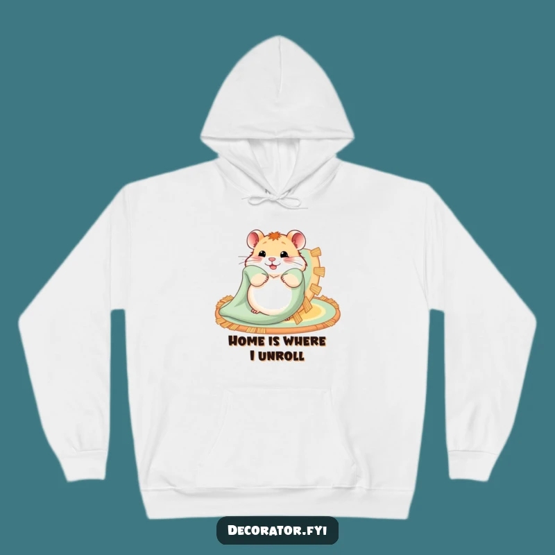 Funny Hamster Rug Hoodie: Snuggle Up in Adorable Comfort
