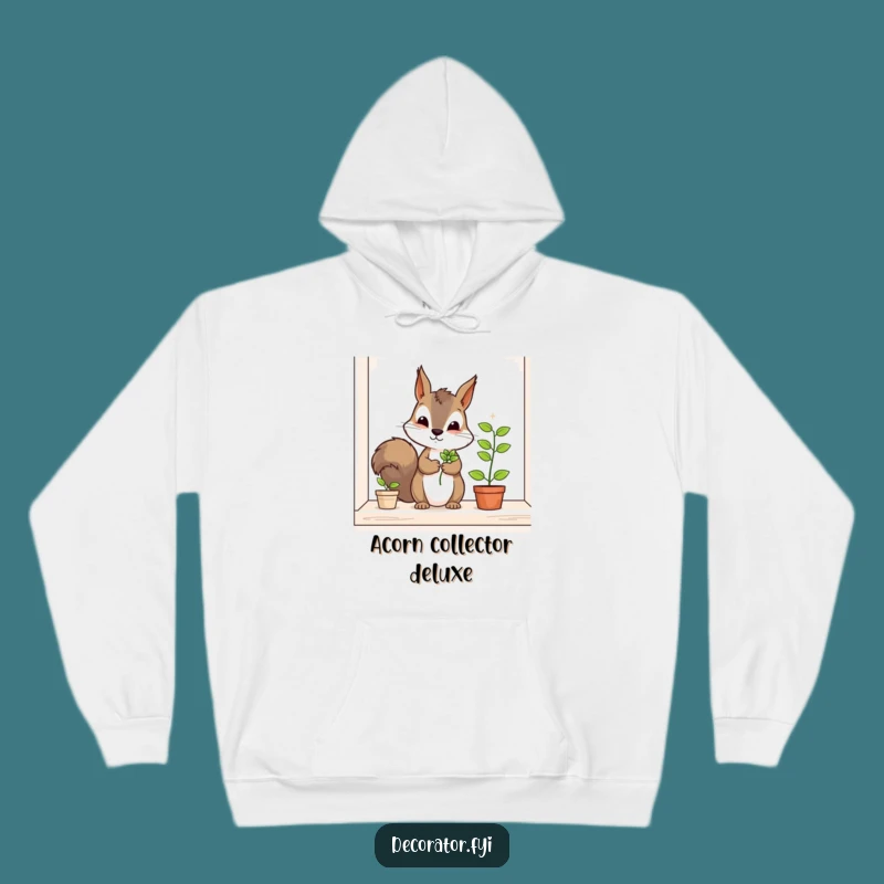 Funny Squirrel Gardener Hoodie: Cozy & Hilarious Gift for Plant Enthusiasts!
