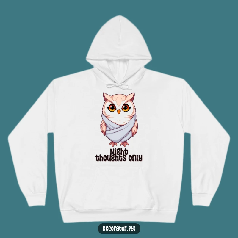 Funny Whimsical Owl Hoodie: Cozy Twinkling Eyes Draping Fabric - Ultimate Humorous Comfort