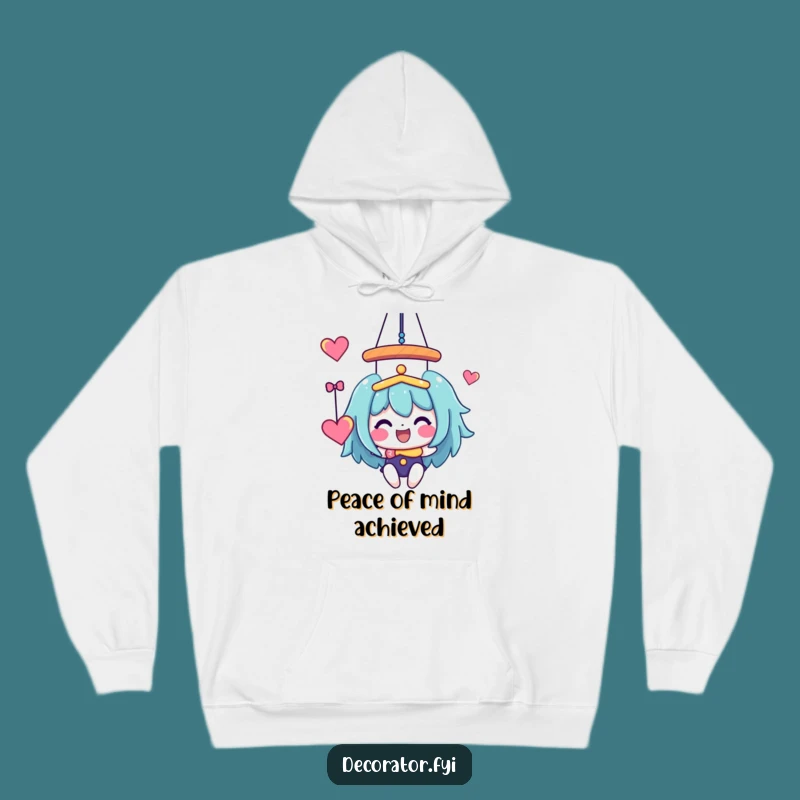 Funny Happy Character Hoodie: Cozy Whimsical Mobile Art Sweatshirt Gift