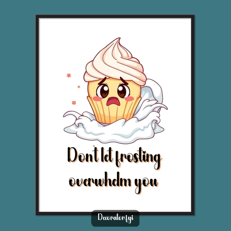 Free Printable Cupcake Tsunami Art - Funny Downloadable Decor Gift!