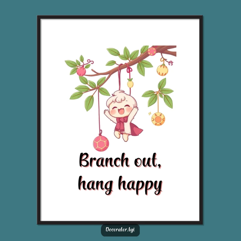 Free Printable Wall Art - Whimsical Branch Decor - DIY Downloadable Gift