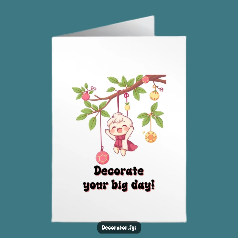 Free Printable Funny Birthday Card - Whimsical Branch Art - DIY Downloadable Gift