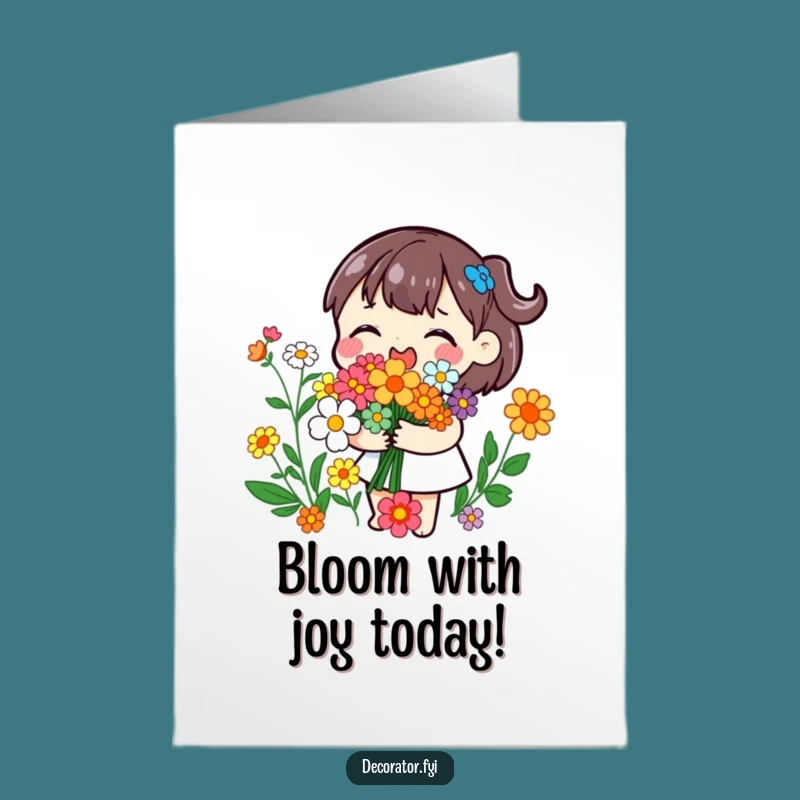 Free Printable Funny Birthday Card - Floral Bouquet Art - DIY Downloadable Gift