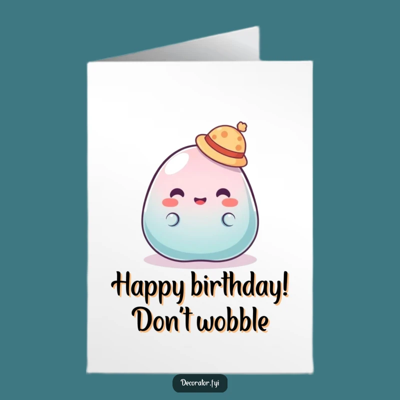 Free Printable Funny Birthday Card: Jelly Hat Fail, Silly Downloadable Gift
