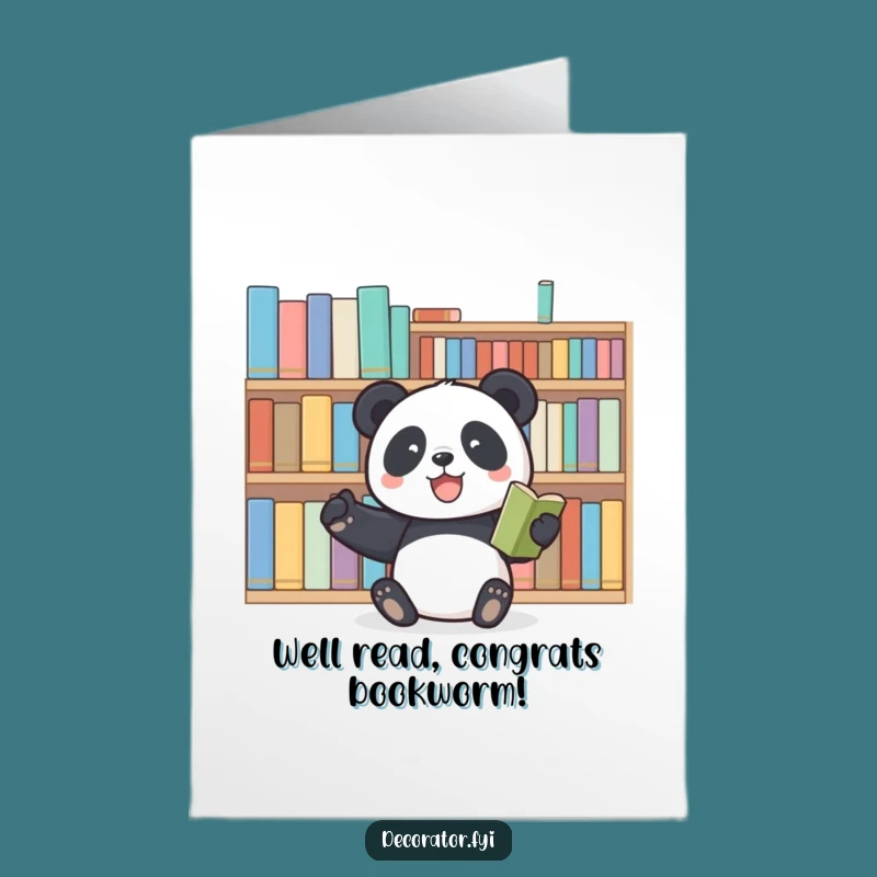 Bookish Congrats Card: Free Printable Panda, Achievement Unlocked, Downloadable