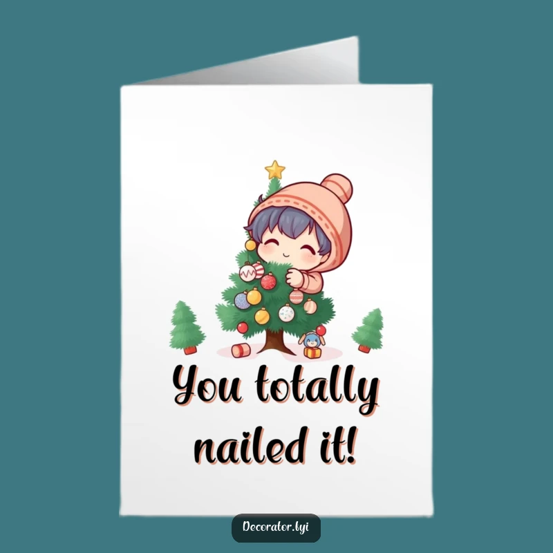 Free Printable Congrats Card: Playful Decorator's Festive Achievement Celebration!