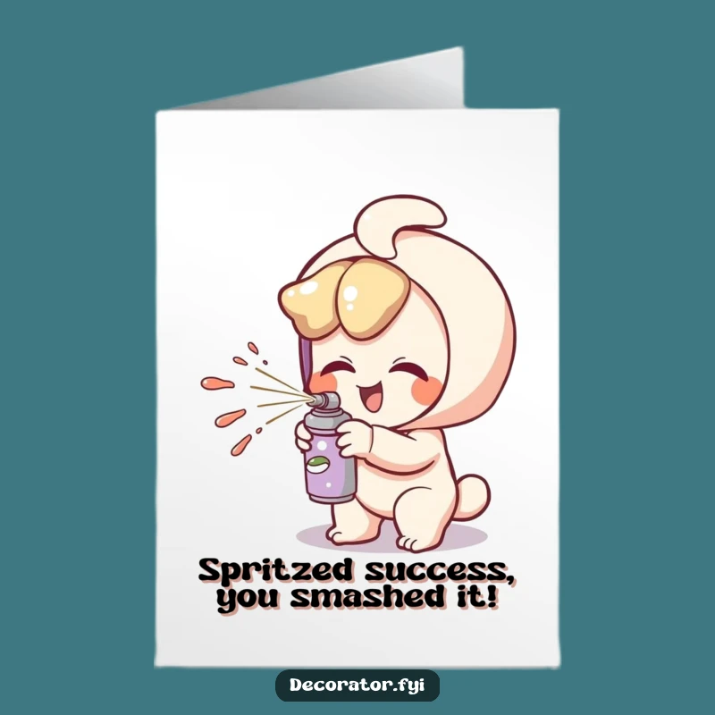 Free Printable Paint Spritz Congrats Card: Hilarious Downloadable for Creative Wins!