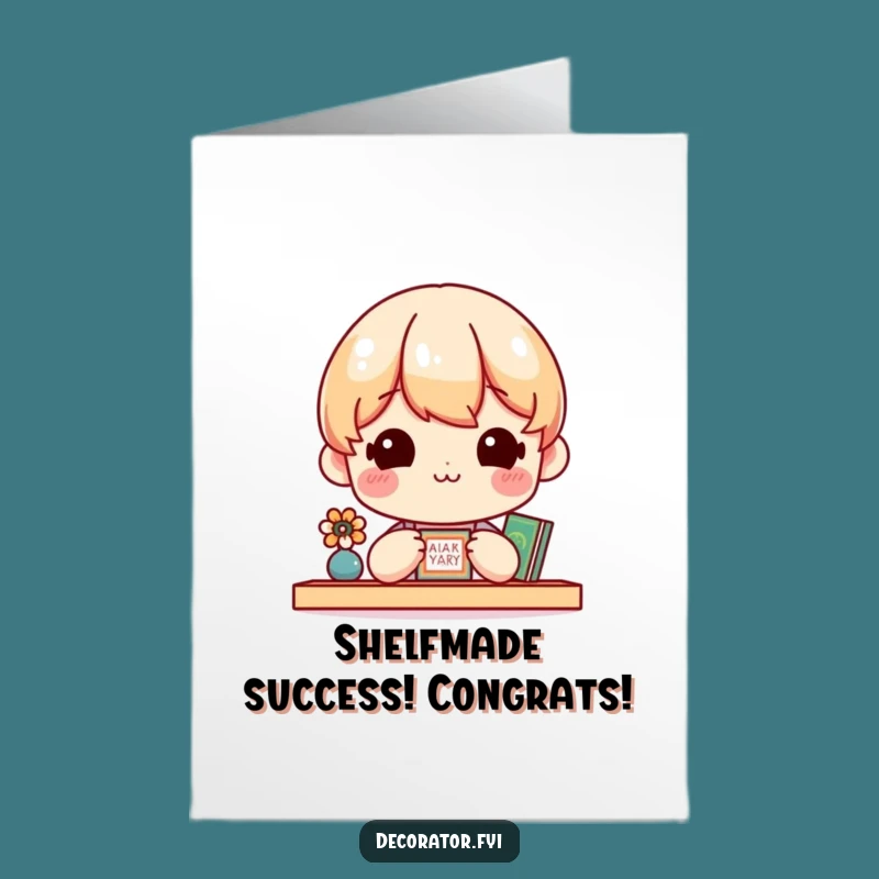 Free Printable Congrats Card: Shelf Admirer Decorator Funny Downloadable Gift