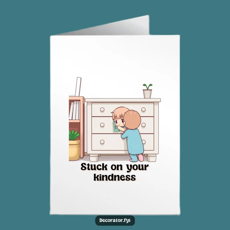 Free Printable Thank You Card: Sticker Character - Funny DIY Downloadable Gift