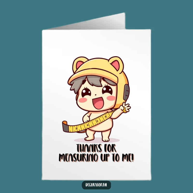 Hilarious Free Printable Thank You Card: Fun Tape Measure Design, DIY Gift