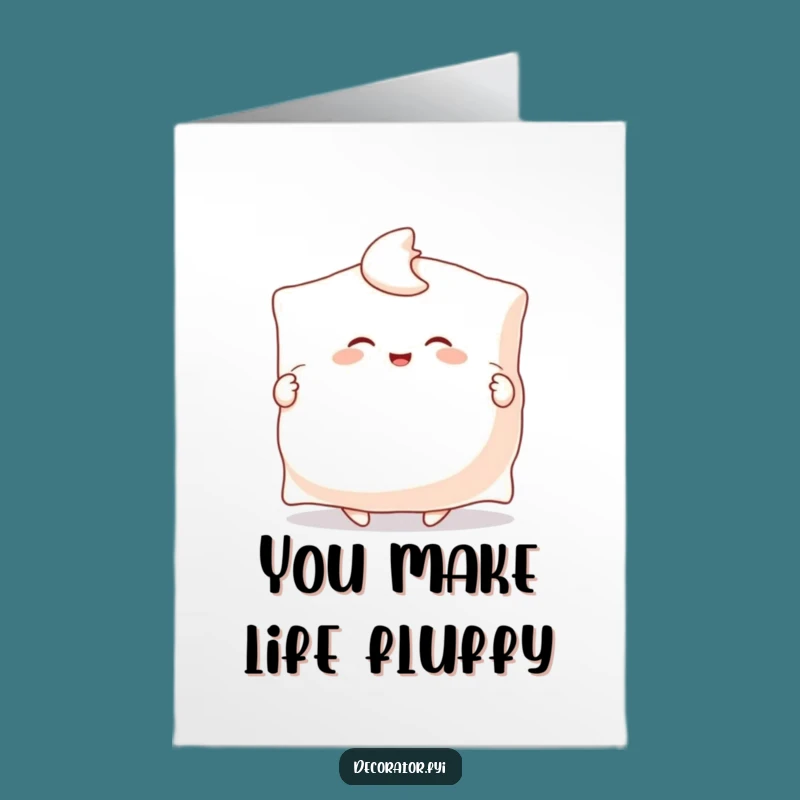 Free Printable Thank You Card: Pillow Fluffing Character - Funny DIY Gift