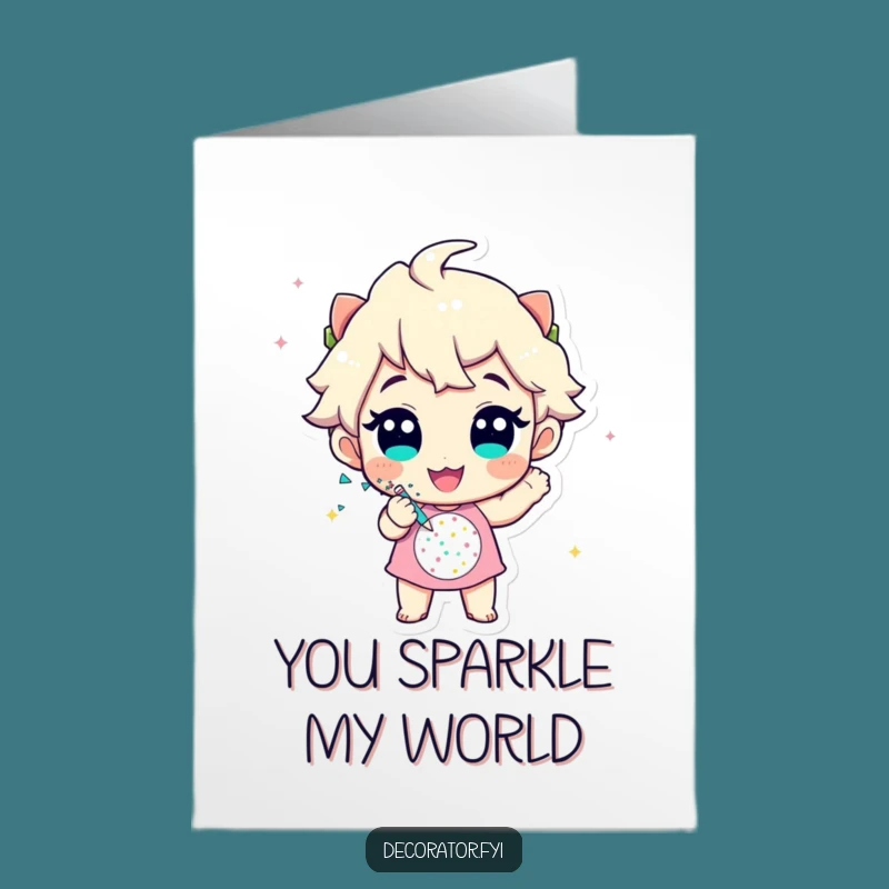 Free Printable Thank You Card - Sparkly Appreciation Art - DIY Downloadable Gift