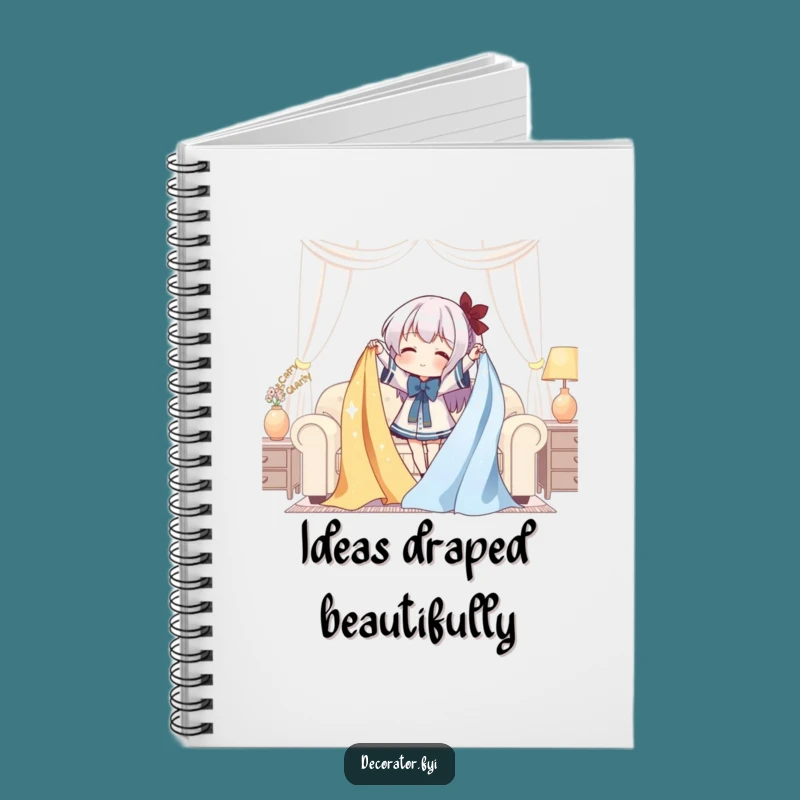 Funny Decorator Notebook: Jot Down Ideas with Style and Whimsical Fabric Humor