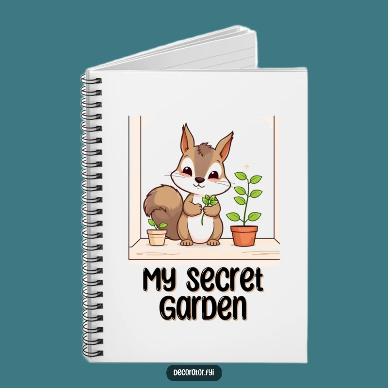 Funny Squirrel Gardener Notebook: Jot Down Ideas with Hilarious Green Thumb Flair!